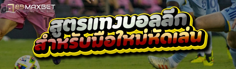 สูตรแทงบอลลีก สำหรับมือใหม่หัดเล่น